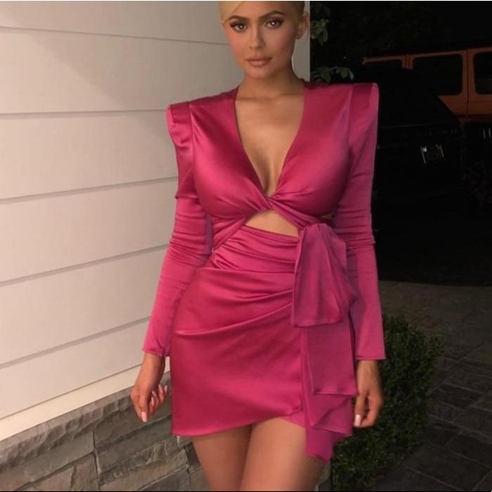 Brand new pink cutout dress! Size Small fits S-M